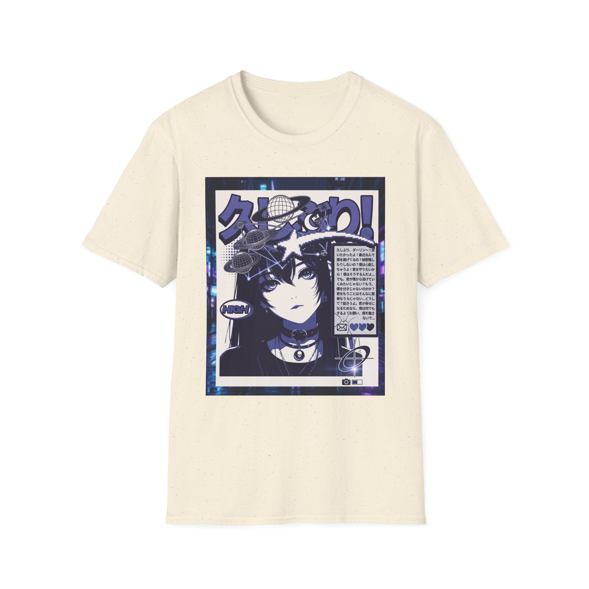 Anime Space Girl T-Shirt — Japanese Graphic Aesthetic Printify