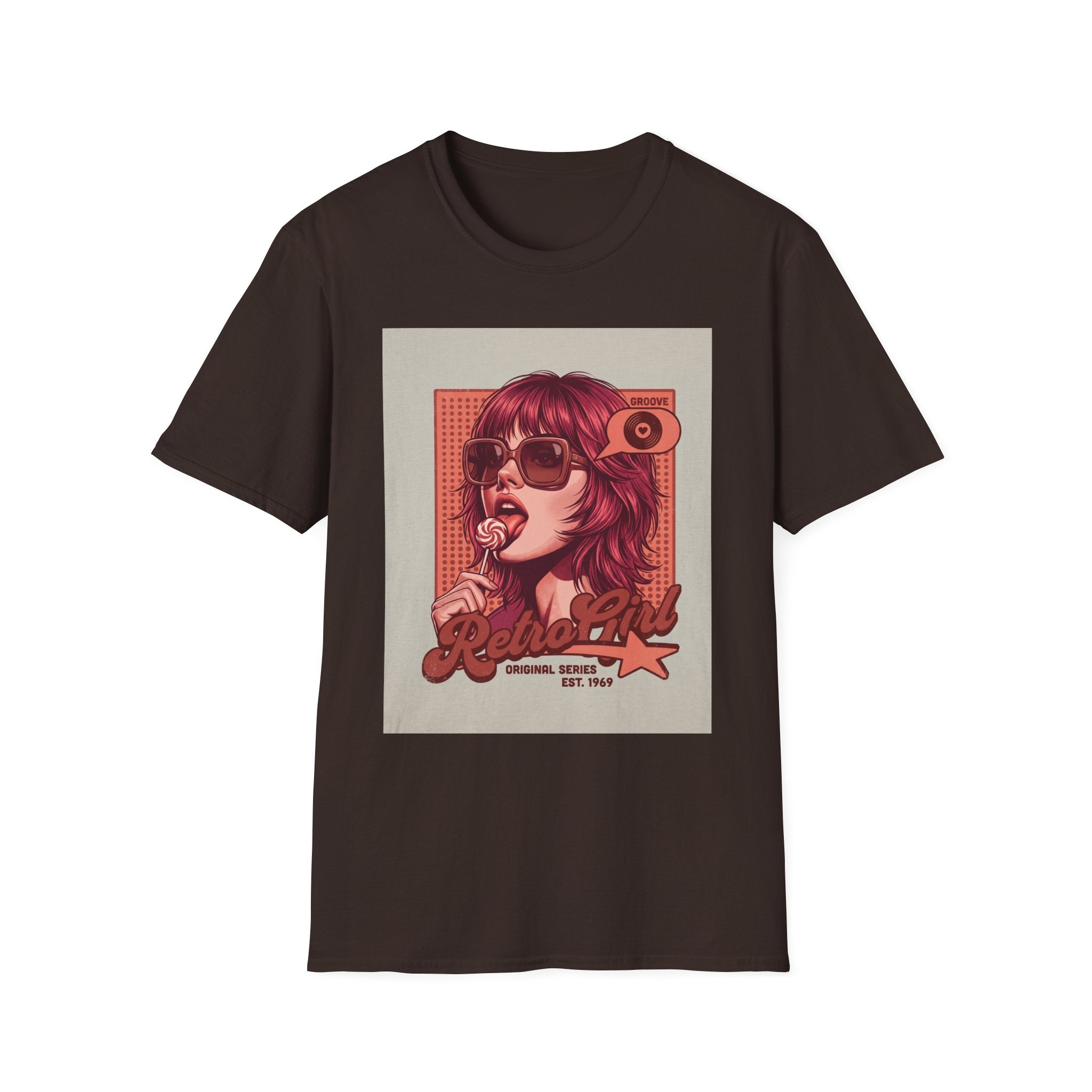 Retro Pop Art T-Shirt — 'Relax, Baby' Sunglasses Girl Graphic Printify