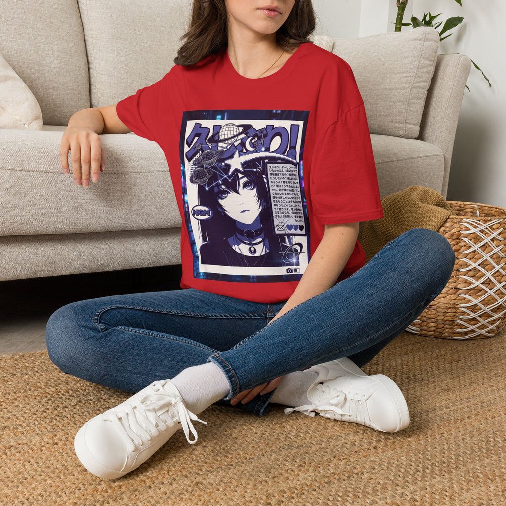 Anime Space Girl T-Shirt — Japanese Graphic Aesthetic Printify