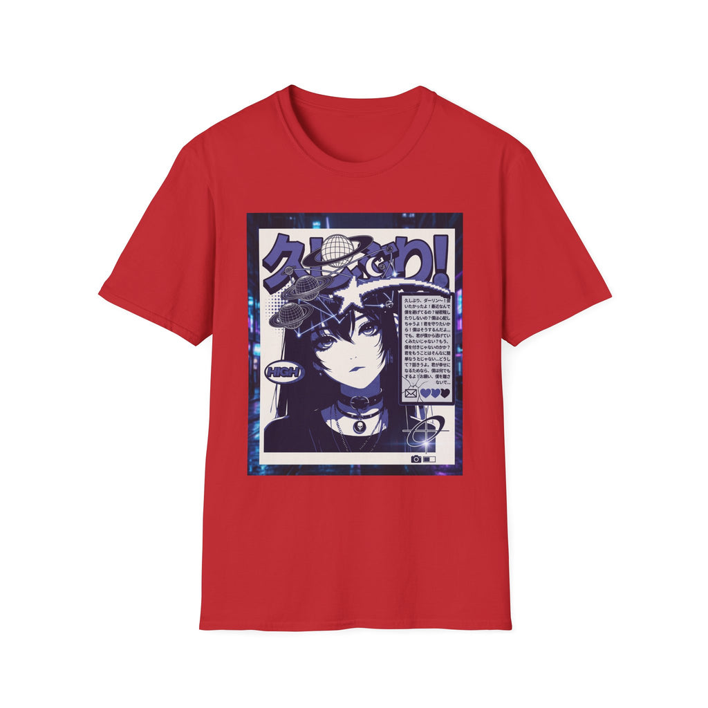 Anime Space Girl T-Shirt — Japanese Graphic Aesthetic Printify