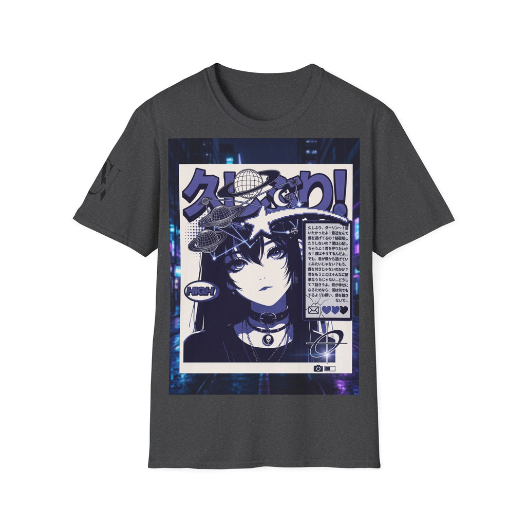 Anime Space Girl T-Shirt — Japanese Graphic Aesthetic Printify