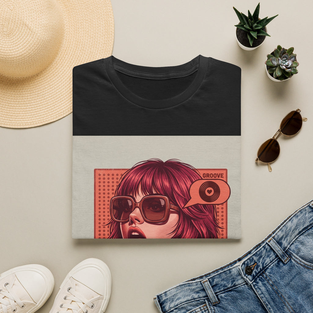Retro Pop Art T-Shirt — 'Relax, Baby' Sunglasses Girl Graphic Printify