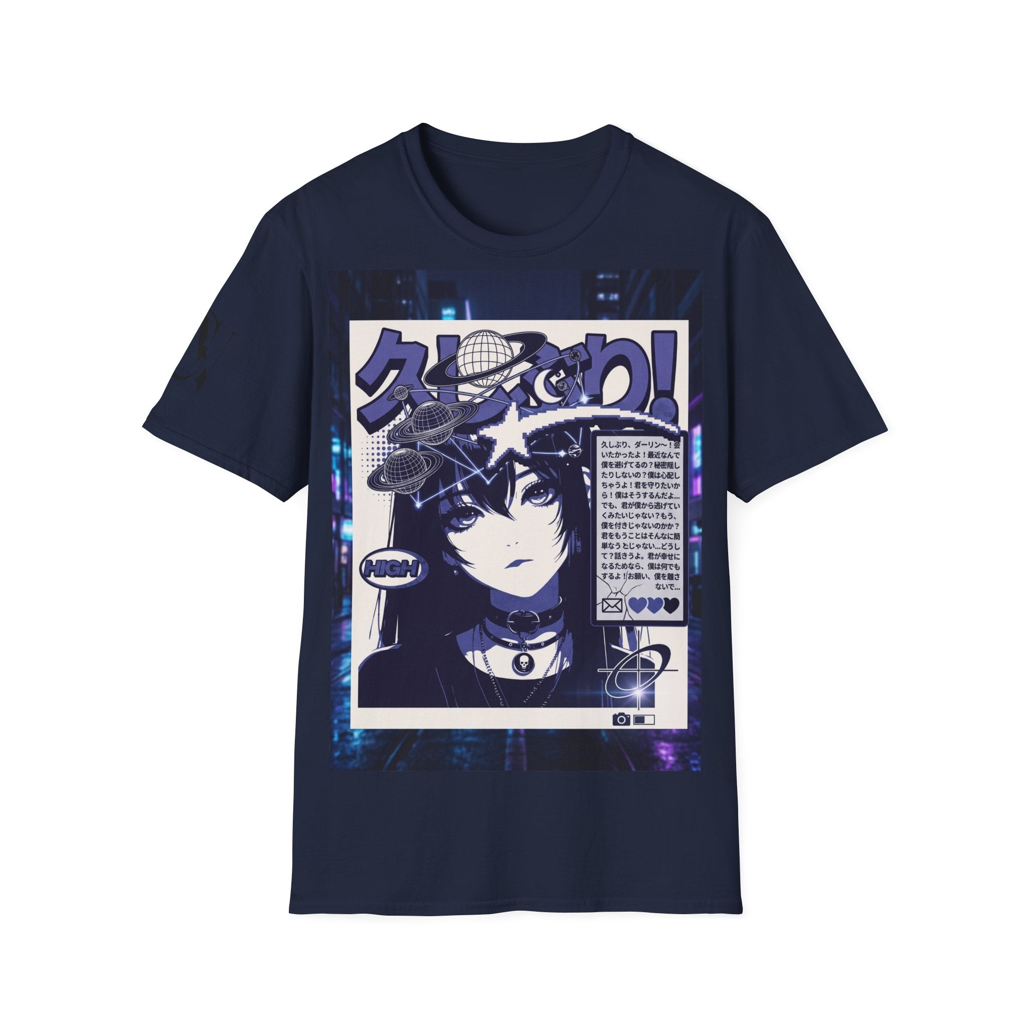 Anime Space Girl T-Shirt — Japanese Graphic Aesthetic Printify