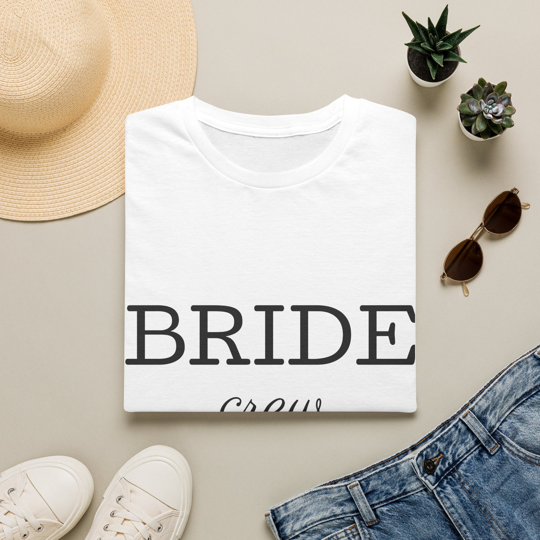 Bride Crew T-Shirt — Bridal Party Bachelorette Shirt with Heart