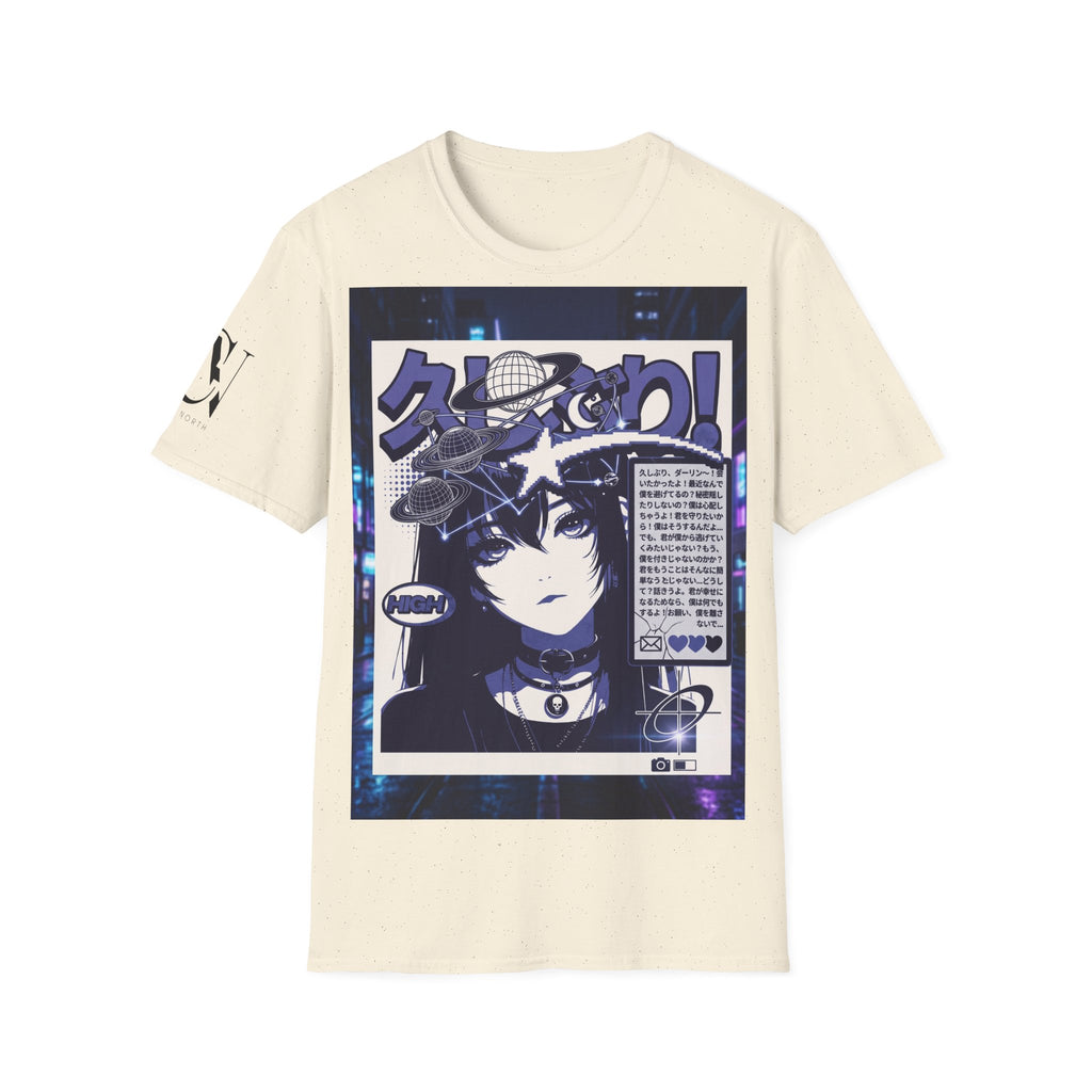 Anime Space Girl T-Shirt — Japanese Graphic Aesthetic Printify