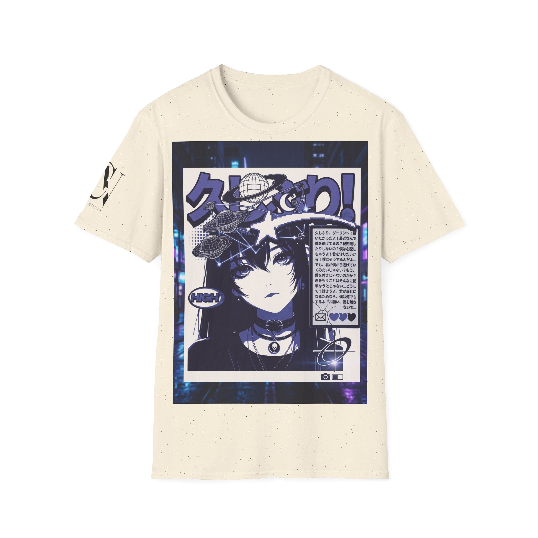 Anime Space Girl T-Shirt — Japanese Graphic Aesthetic Printify