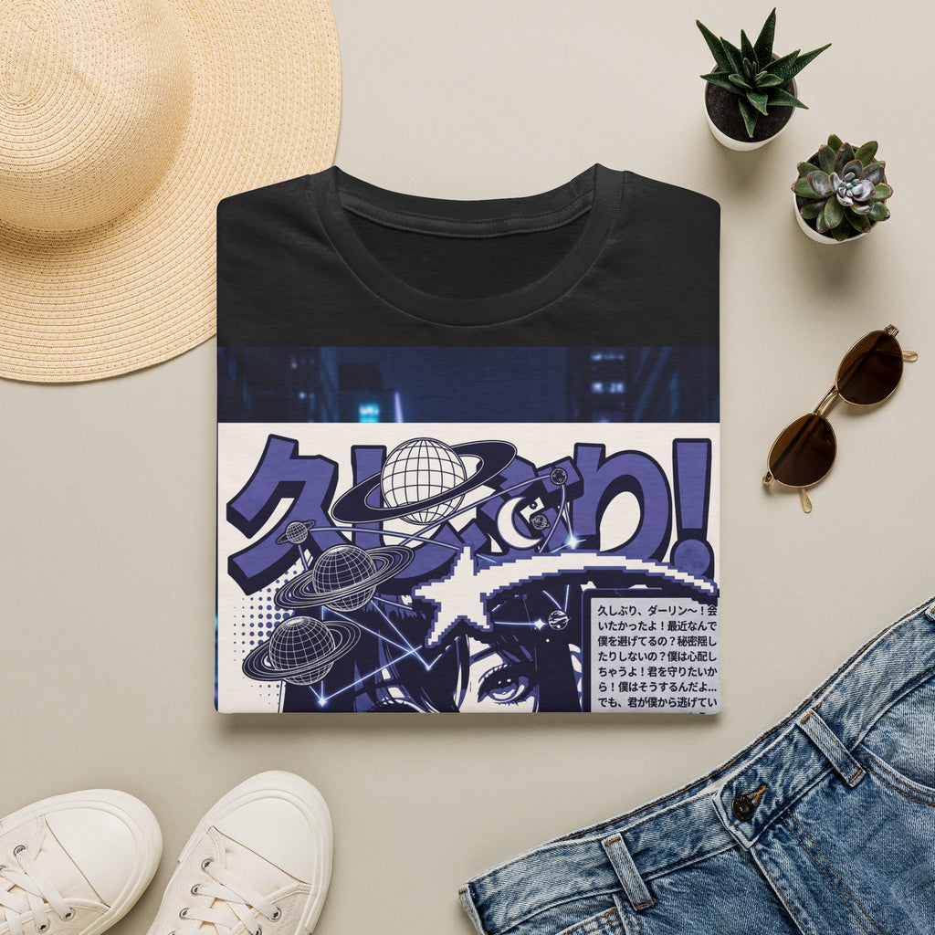 Anime Space Girl T-Shirt — Japanese Graphic Aesthetic Printify