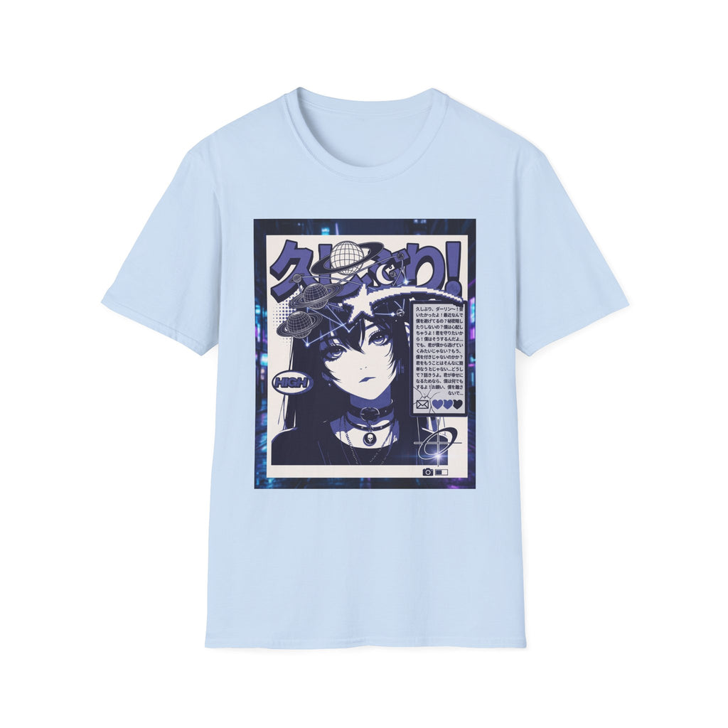 Anime Space Girl T-Shirt — Japanese Graphic Aesthetic Printify