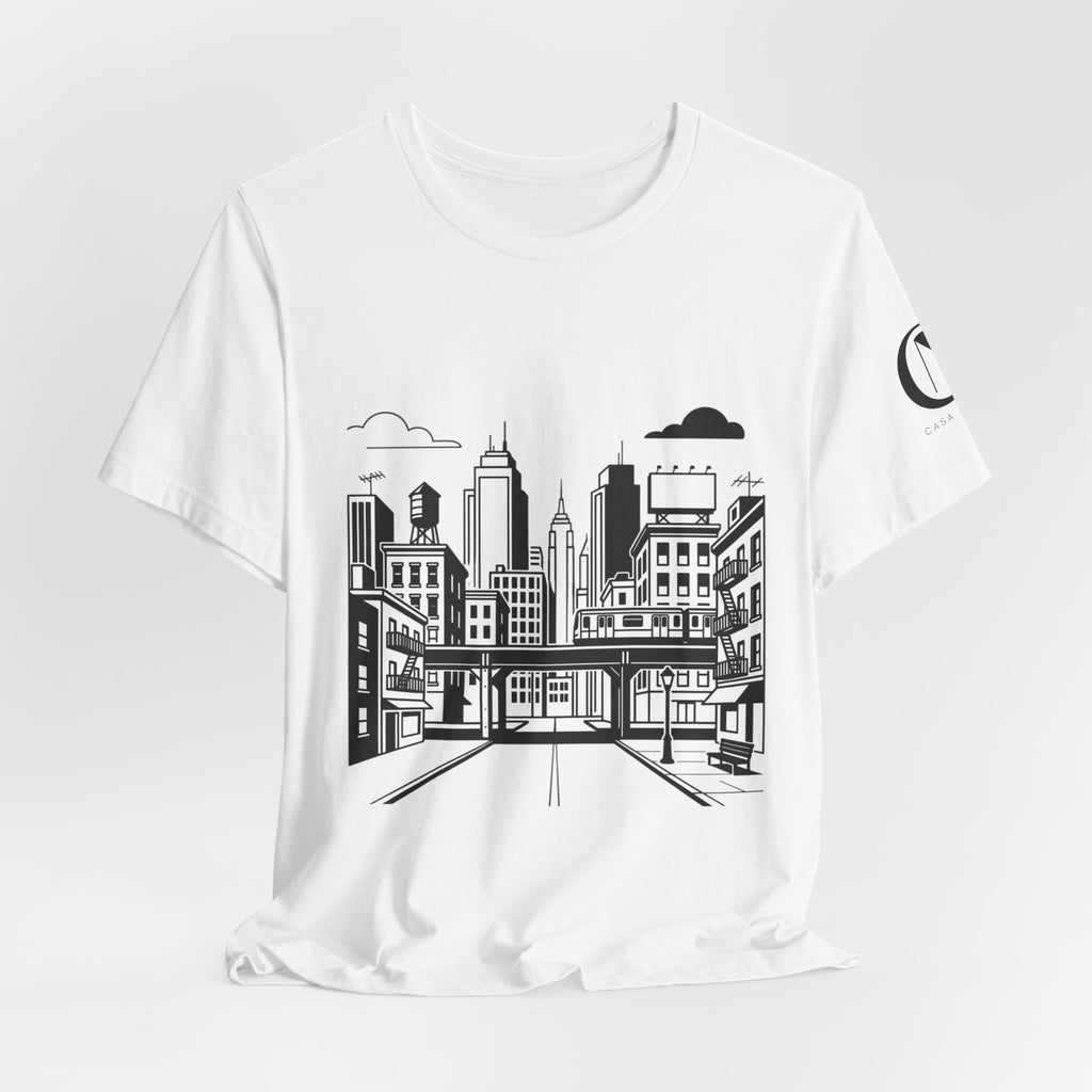 City Skyline T-Shirt — Monochrome Urban Streetwear Tee