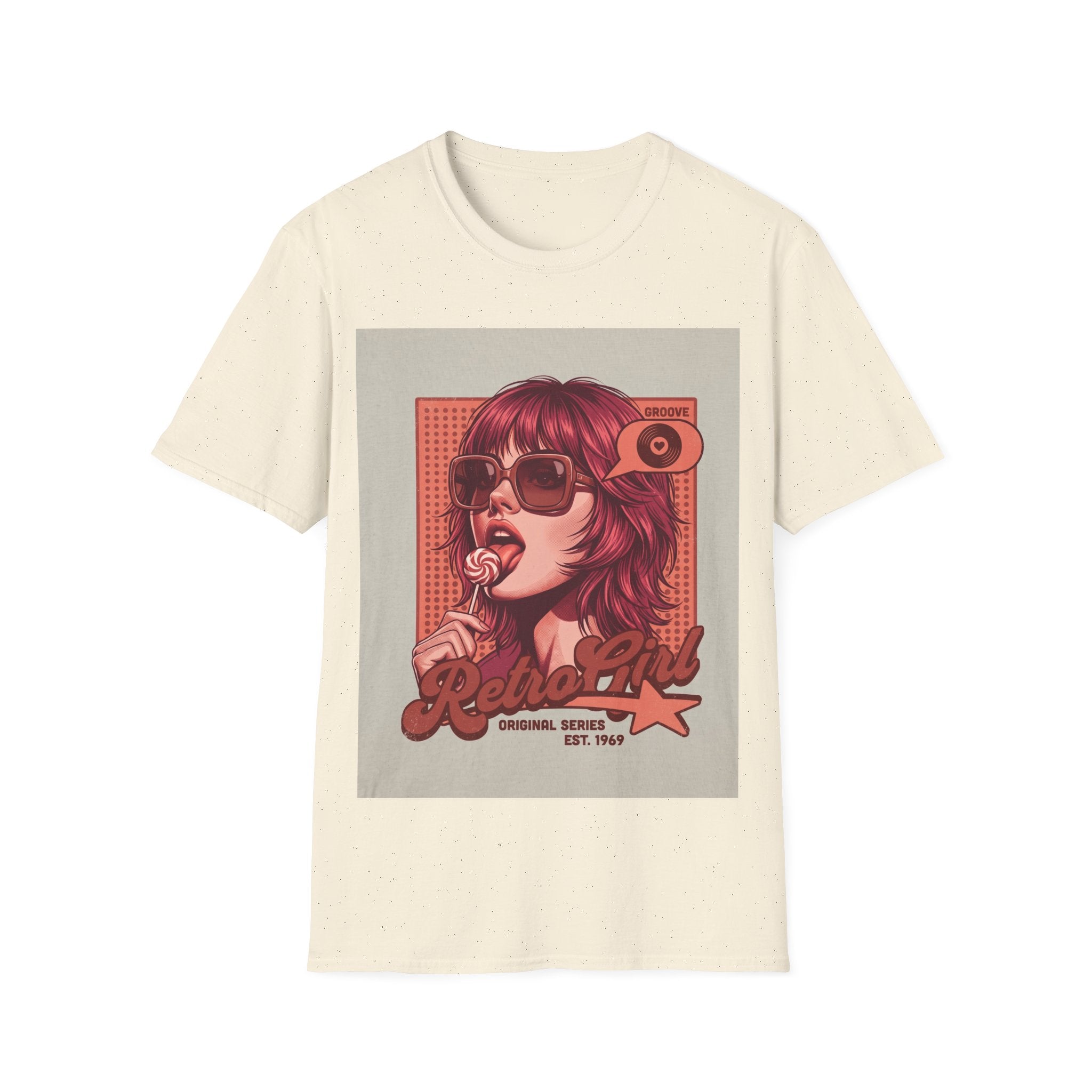 Retro Pop Art T-Shirt — 'Relax, Baby' Sunglasses Girl Graphic Printify