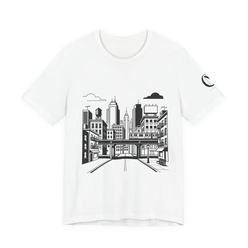 City Skyline T-Shirt — Monochrome Urban Streetwear Tee