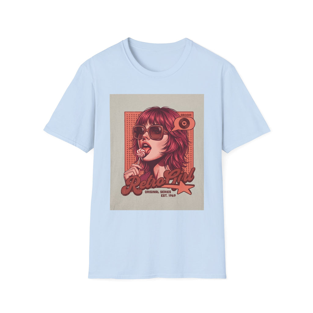 Retro Pop Art T-Shirt — 'Relax, Baby' Sunglasses Girl Graphic Printify