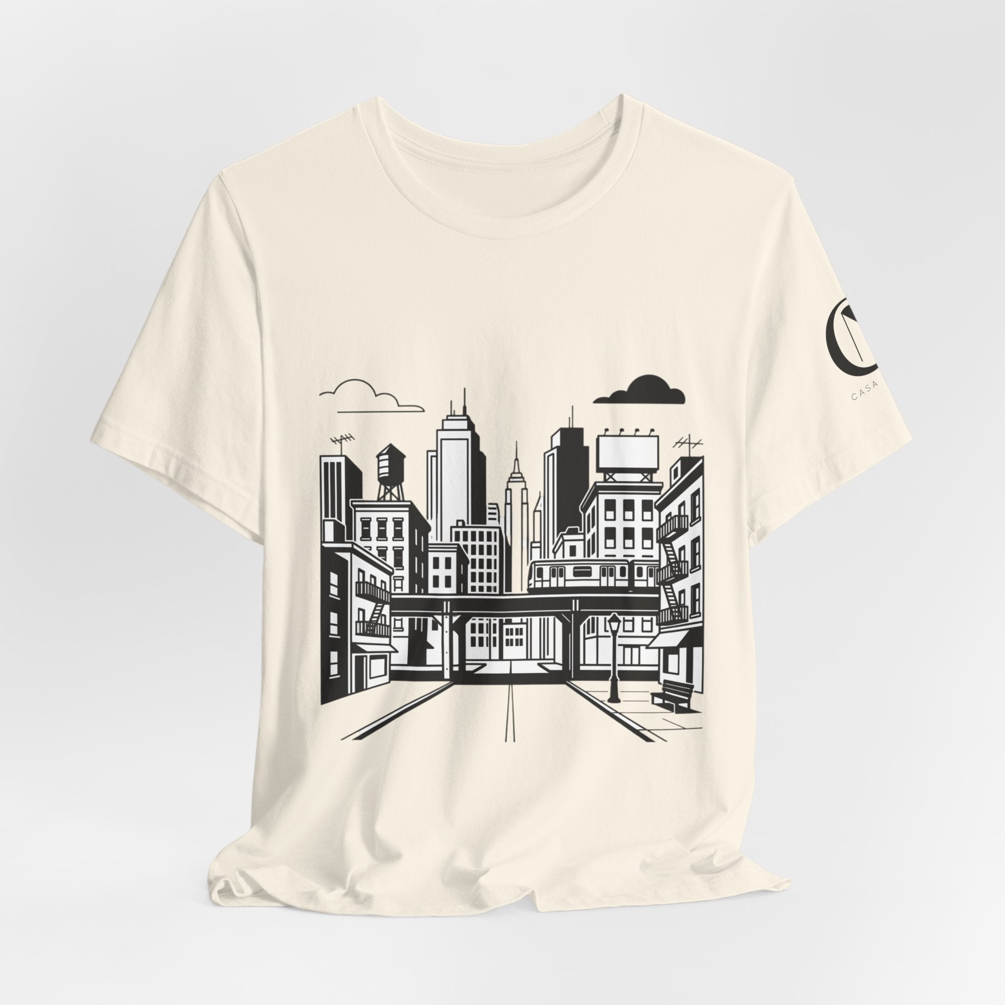 City Skyline T-Shirt — Monochrome Urban Streetwear Tee