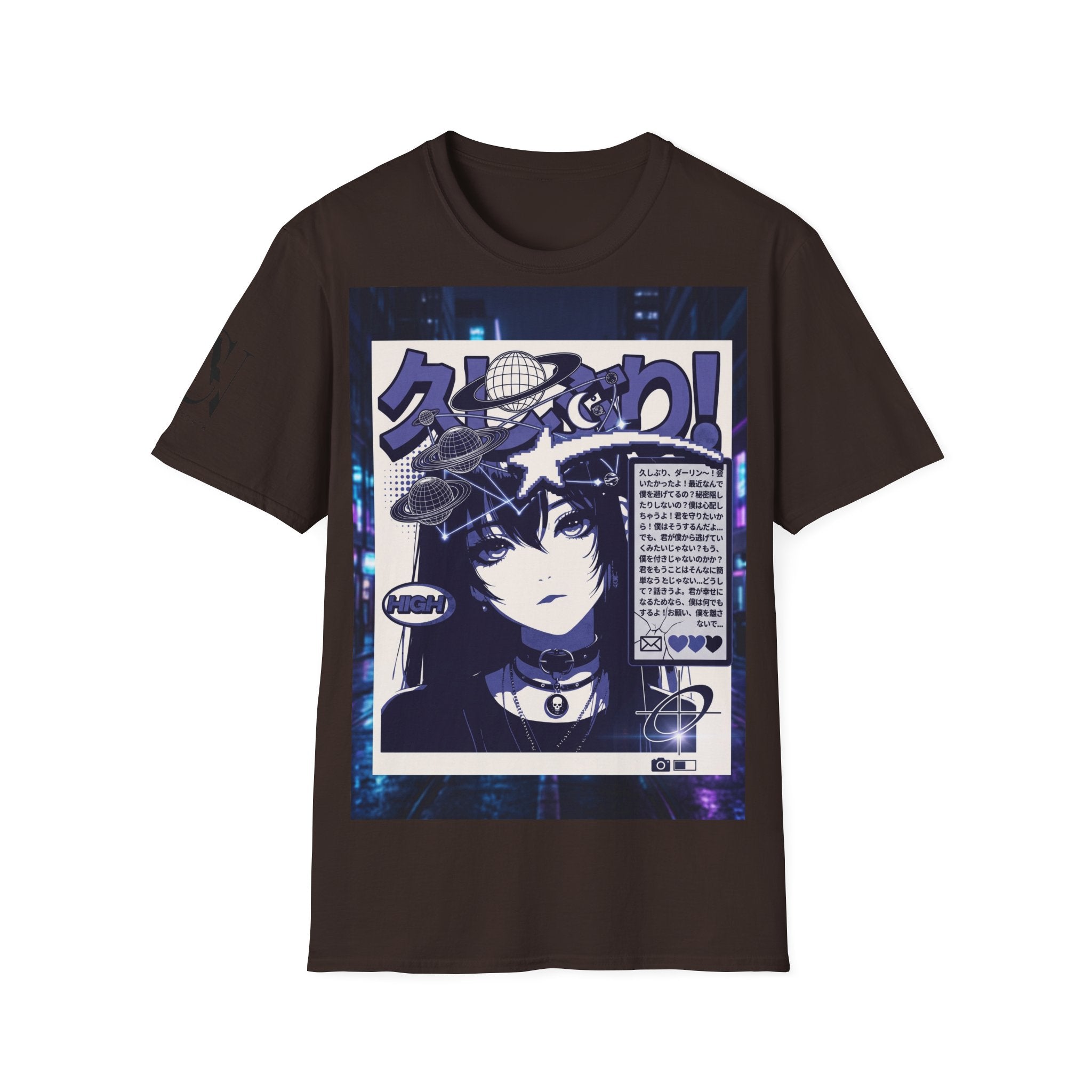 Anime Space Girl T-Shirt — Japanese Graphic Aesthetic Printify