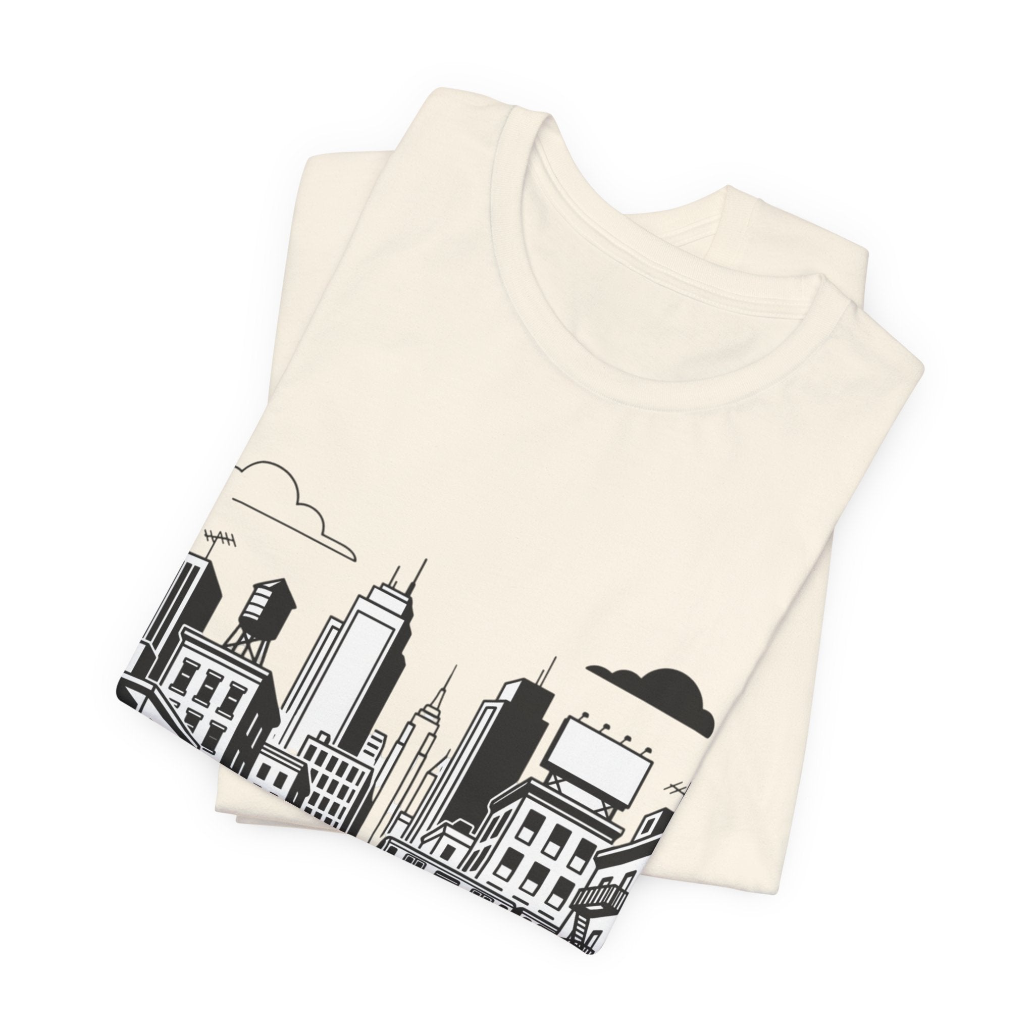 City Skyline T-Shirt — Monochrome Urban Streetwear Tee