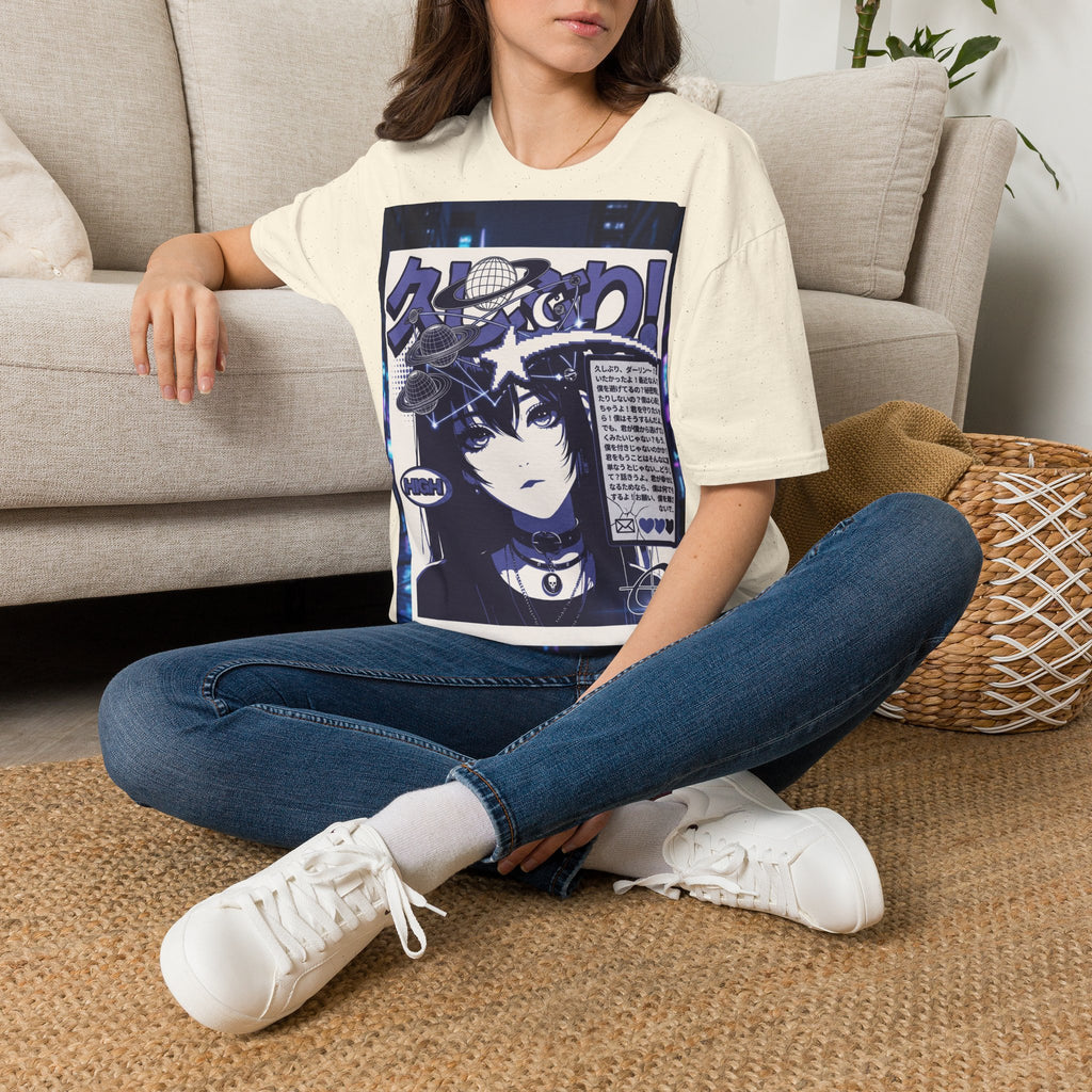 Anime Space Girl T-Shirt — Japanese Graphic Aesthetic Printify