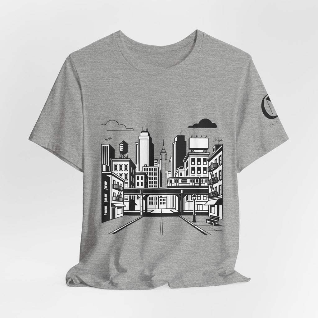 City Skyline T-Shirt — Monochrome Urban Streetwear Tee