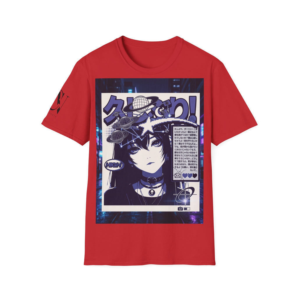 Anime Space Girl T-Shirt — Japanese Graphic Aesthetic Printify