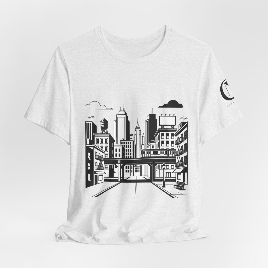 City Skyline T-Shirt — Monochrome Urban Streetwear Tee