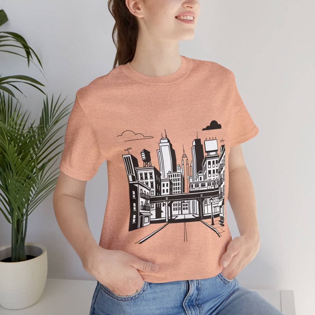 City Skyline T-Shirt — Monochrome Urban Streetwear Tee