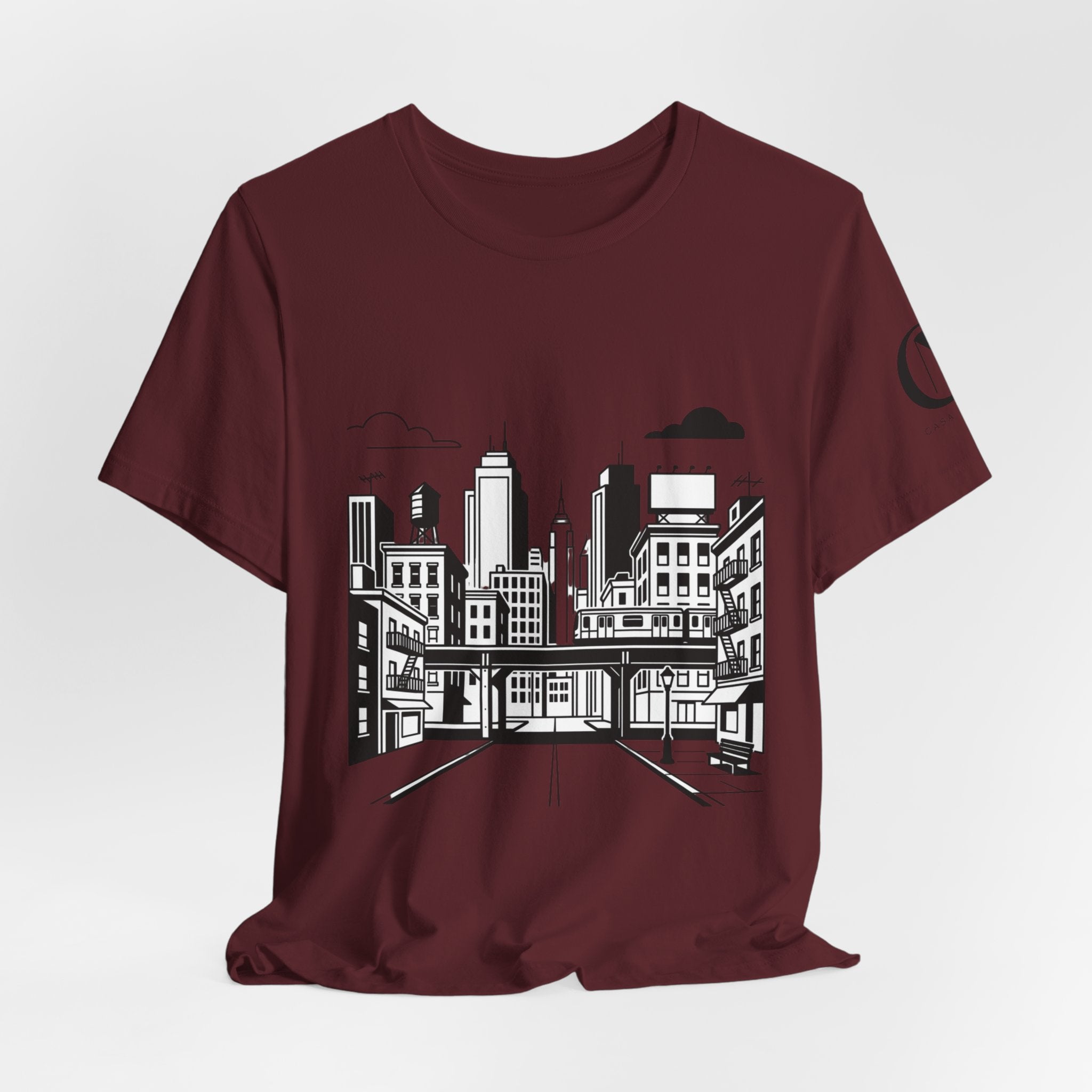 City Skyline T-Shirt — Monochrome Urban Streetwear Tee