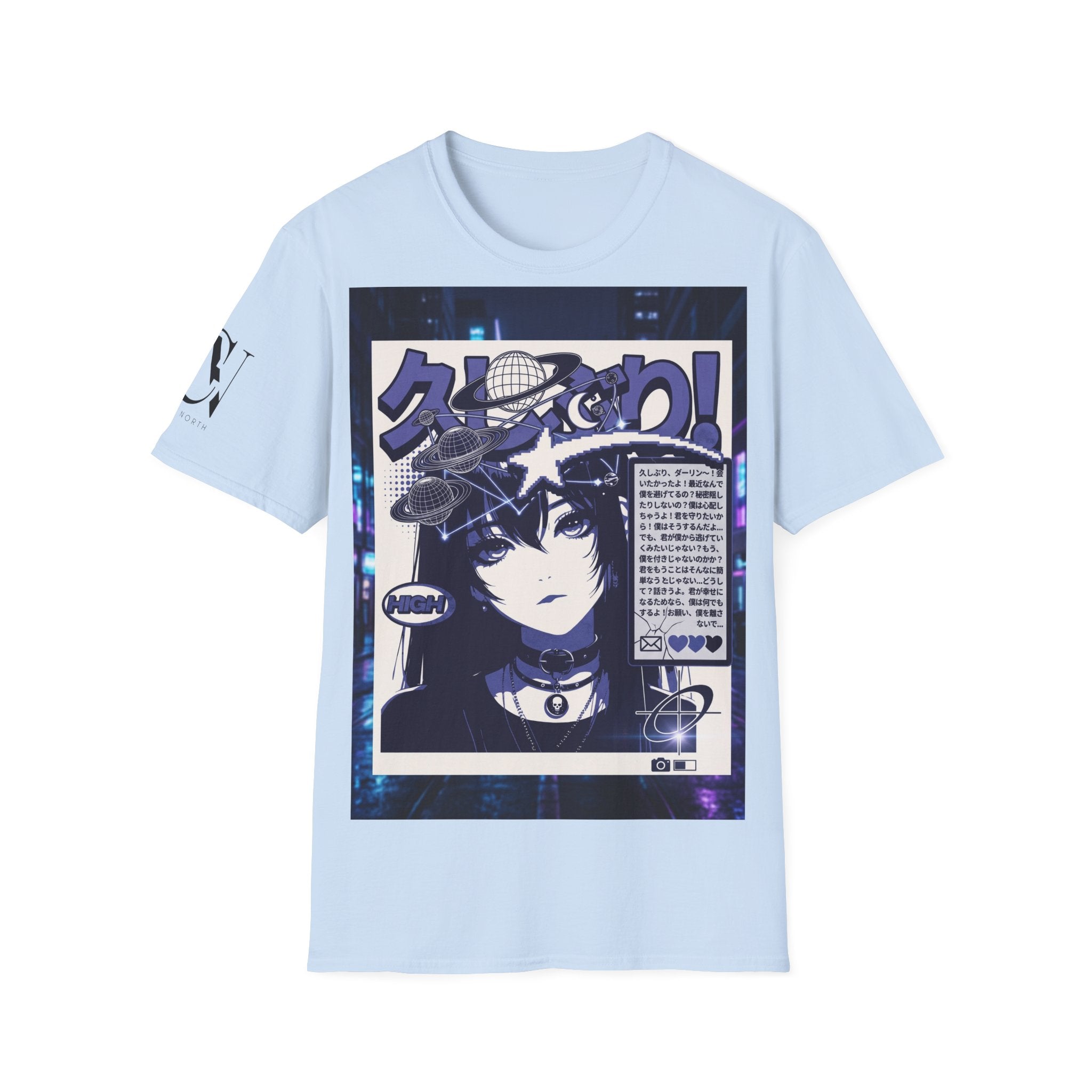 Anime Space Girl T-Shirt — Japanese Graphic Aesthetic Printify