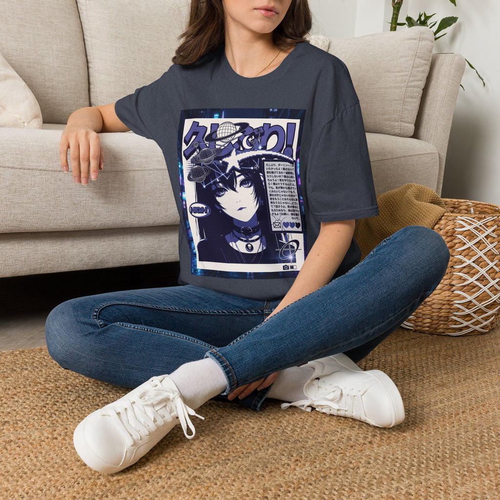 Anime Space Girl T-Shirt — Japanese Graphic Aesthetic Printify