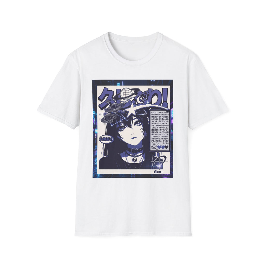 Anime Space Girl T-Shirt — Japanese Graphic Aesthetic Printify