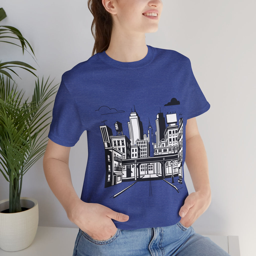 City Skyline T-Shirt — Monochrome Urban Streetwear Tee