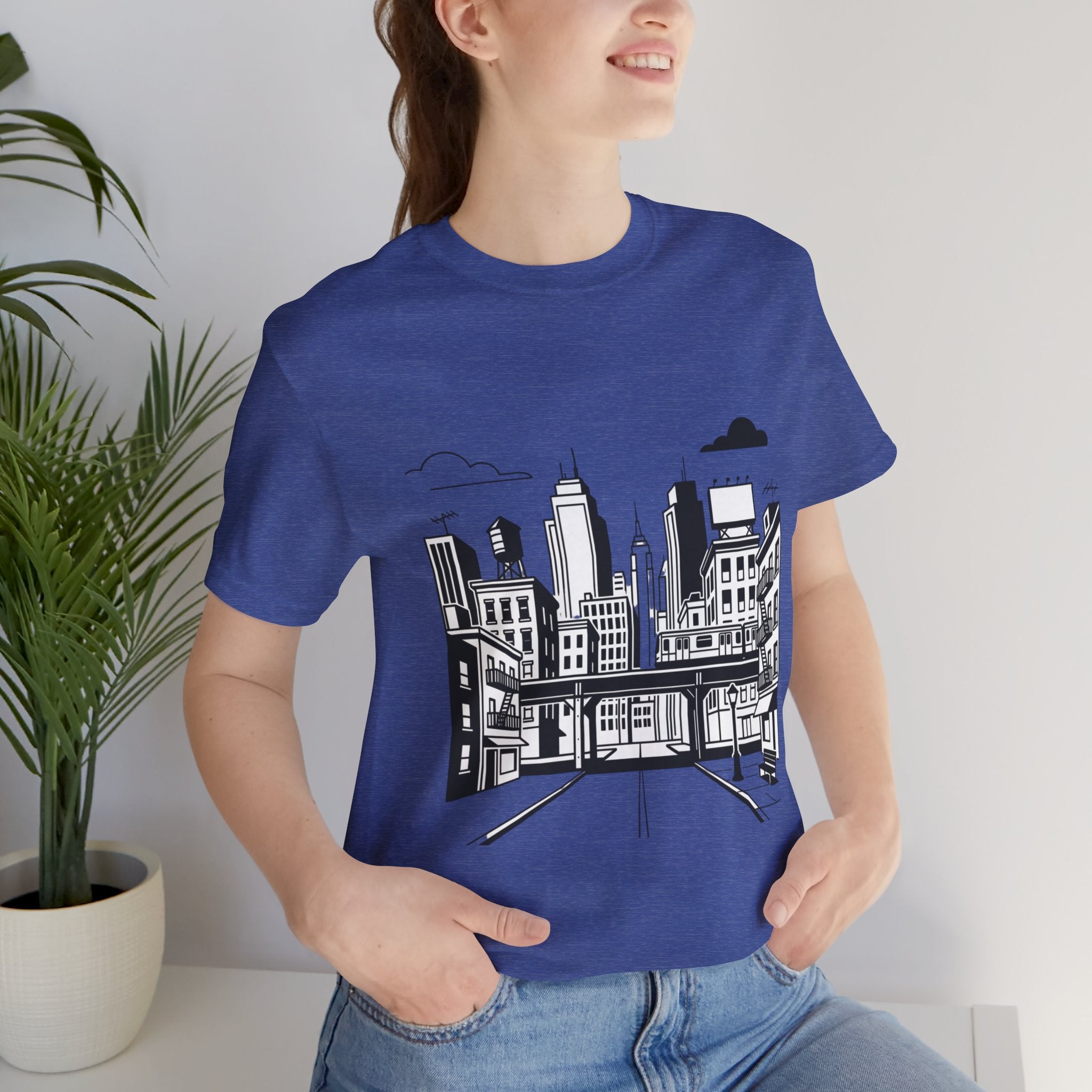 City Skyline T-Shirt — Monochrome Urban Streetwear Tee