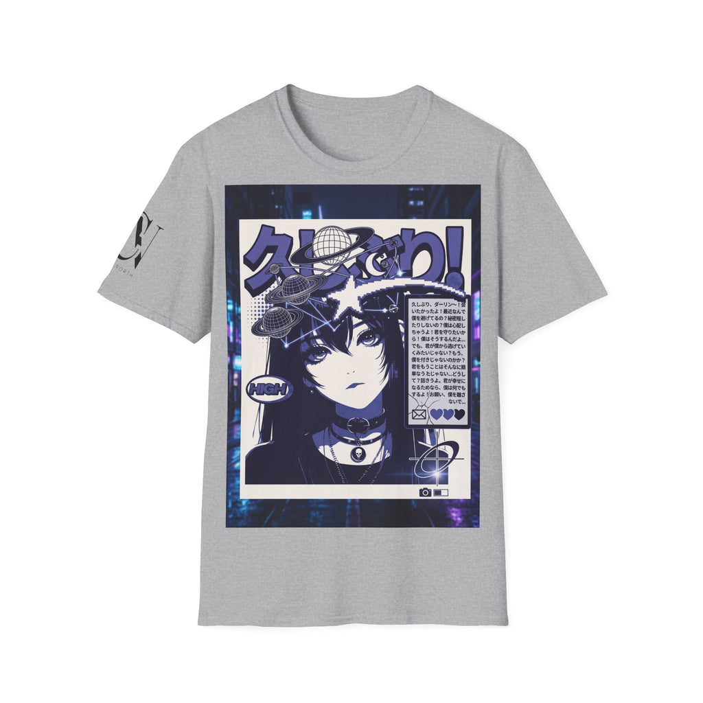 Anime Space Girl T-Shirt — Japanese Graphic Aesthetic Printify