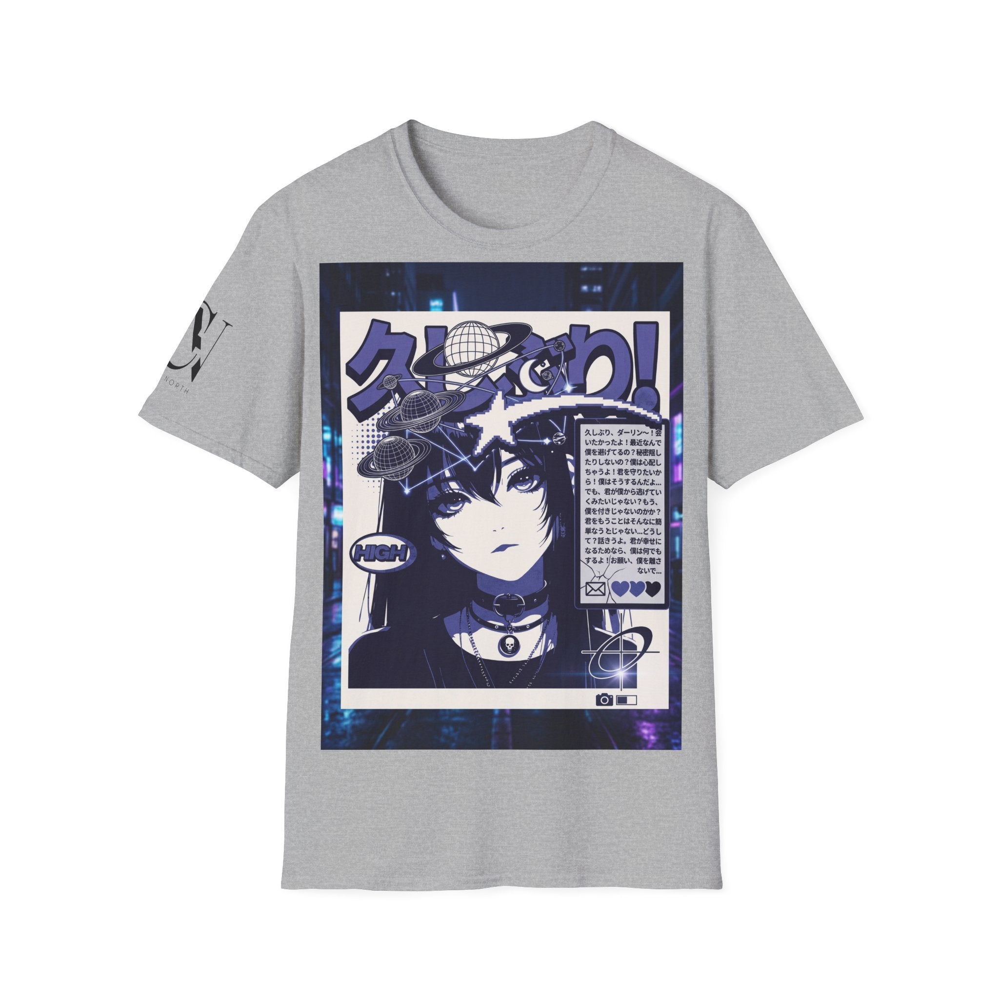 Anime Space Girl T-Shirt — Japanese Graphic Aesthetic Printify