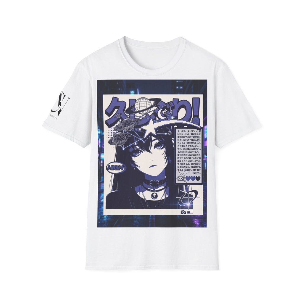 Anime Space Girl T-Shirt — Japanese Graphic Aesthetic Printify