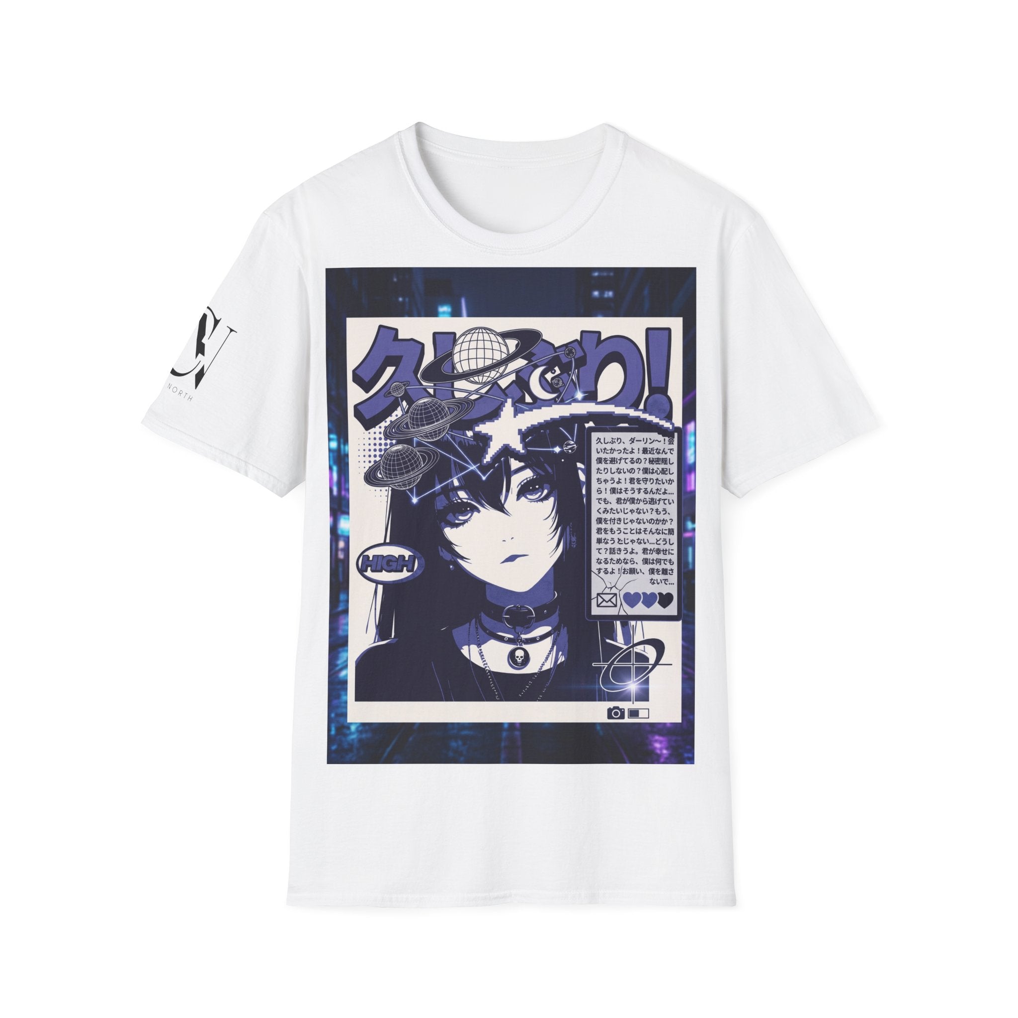 Anime Space Girl T-Shirt — Japanese Graphic Aesthetic Printify