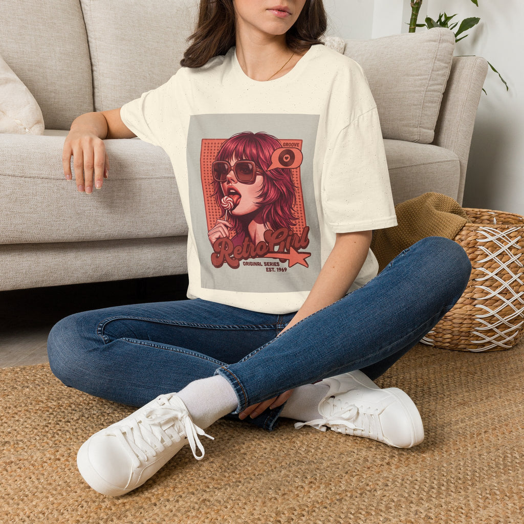 Retro Pop Art T-Shirt — 'Relax, Baby' Sunglasses Girl Graphic Printify