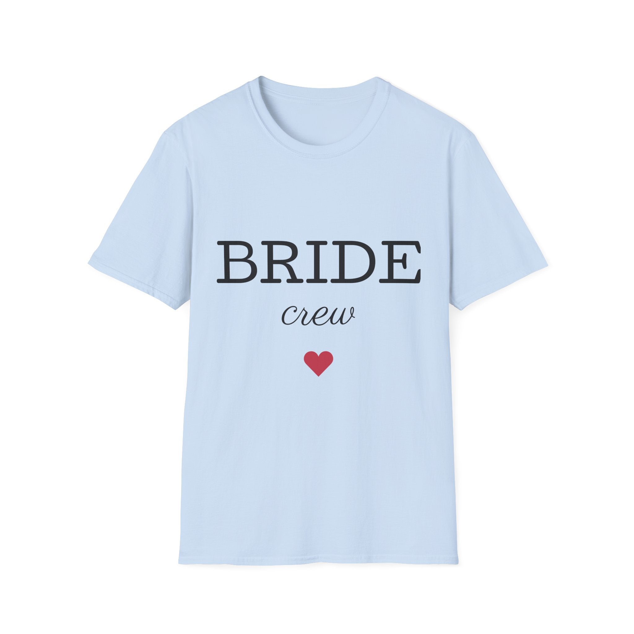 Bride Crew T-Shirt — Bridal Party Bachelorette Shirt with Heart