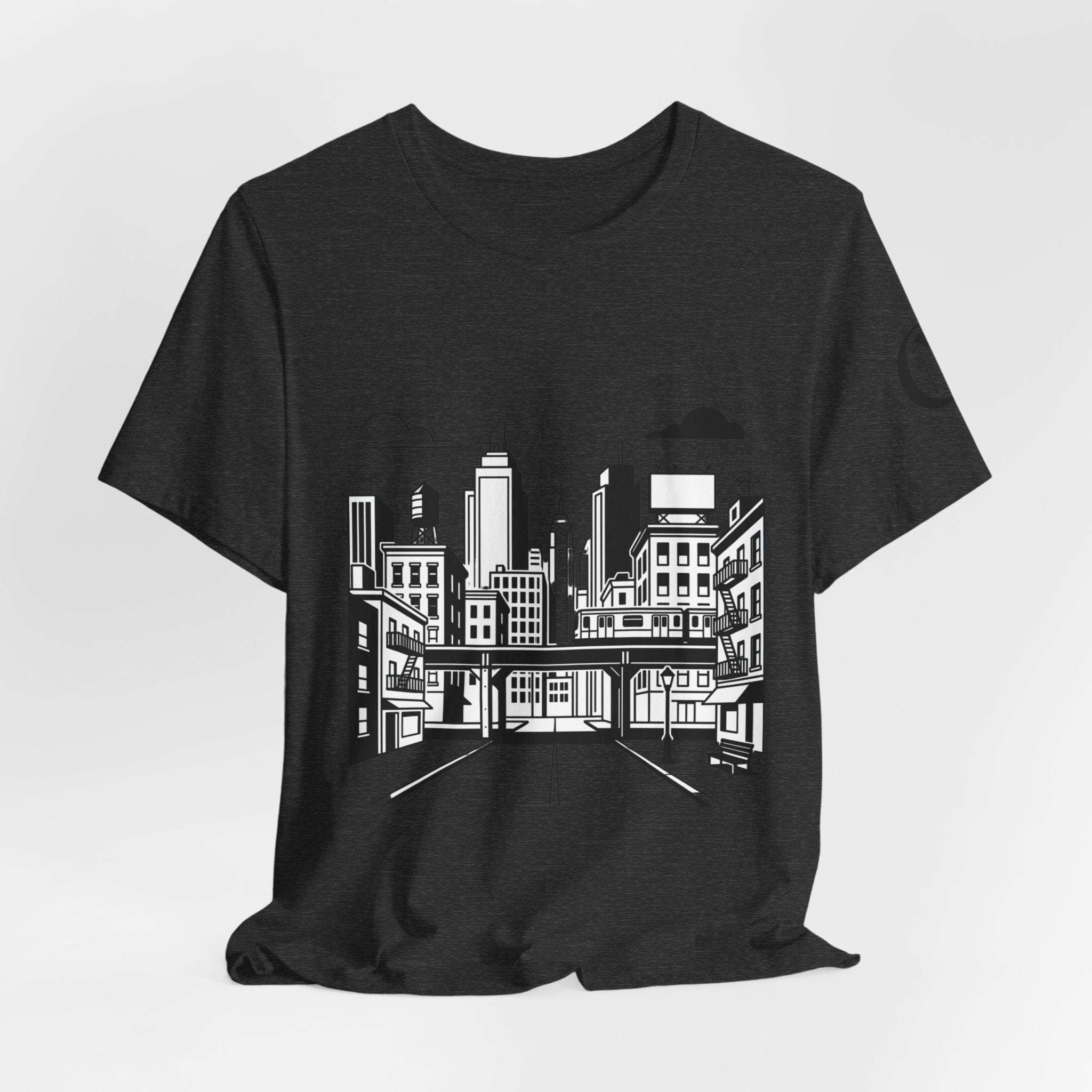 City Skyline T-Shirt — Monochrome Urban Streetwear Tee