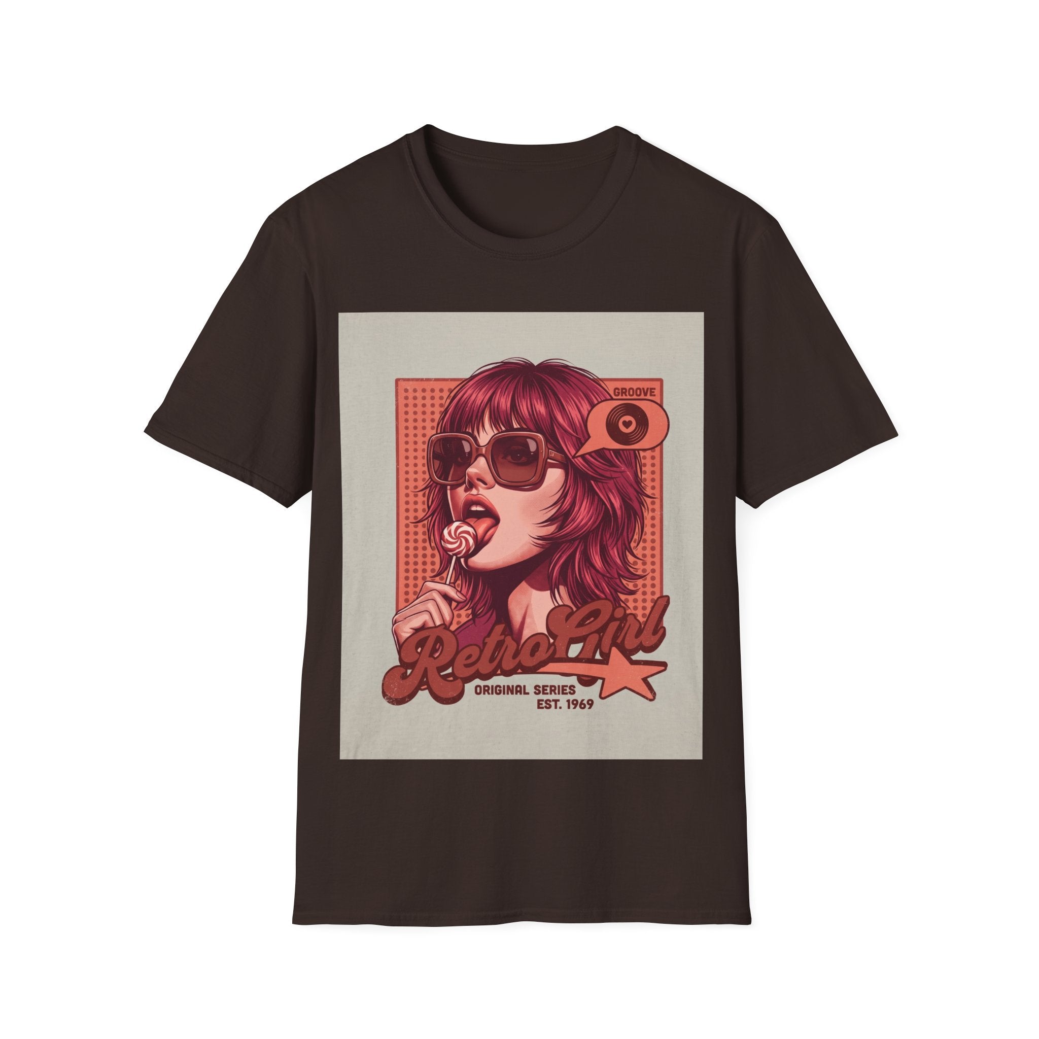 Retro Pop Art T-Shirt — 'Relax, Baby' Sunglasses Girl Graphic Printify