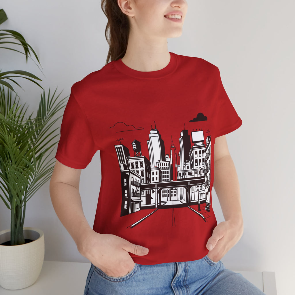 City Skyline T-Shirt — Monochrome Urban Streetwear Tee