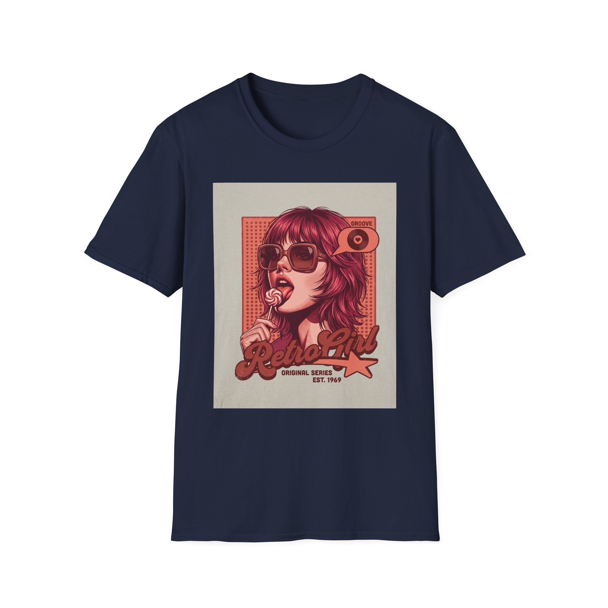 Retro Pop Art T-Shirt — 'Relax, Baby' Sunglasses Girl Graphic Printify