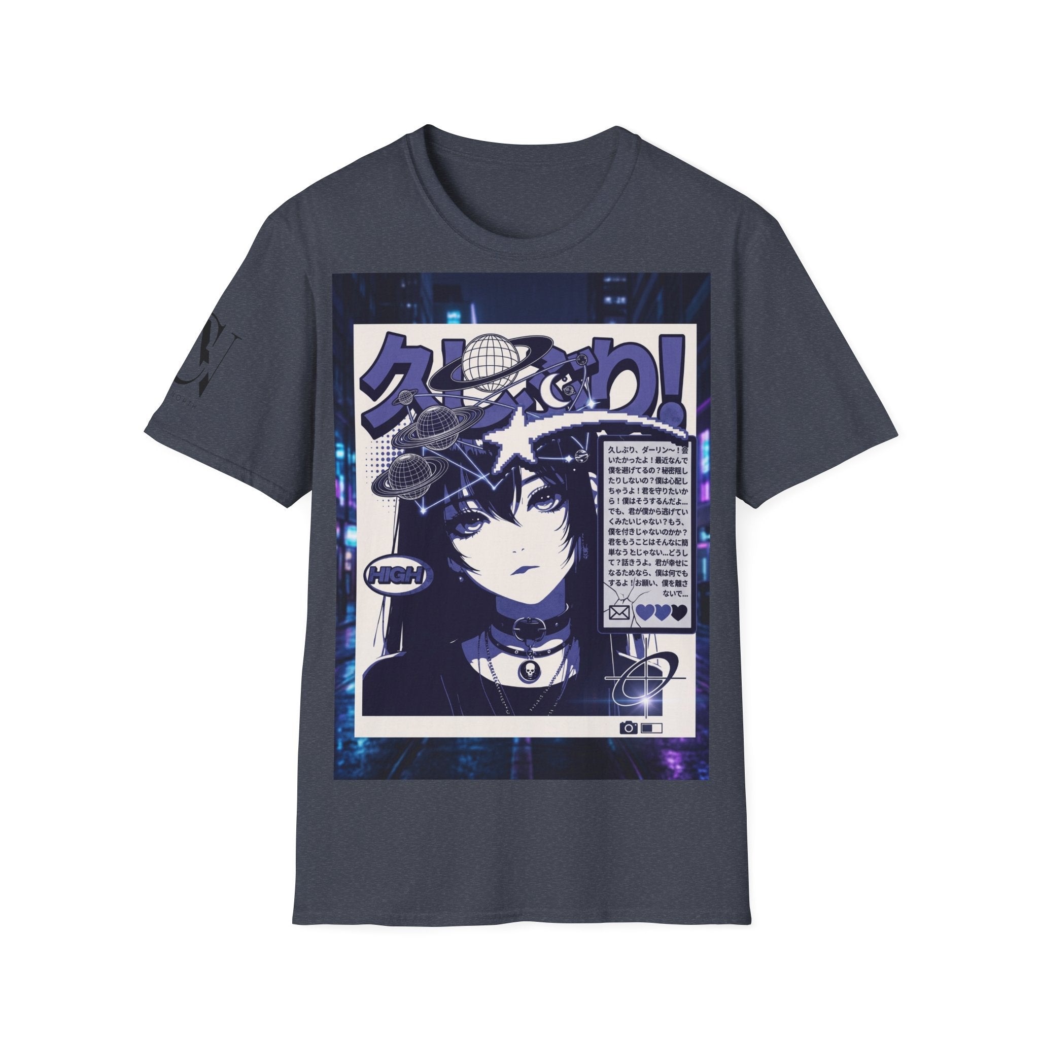 Anime Space Girl T-Shirt — Japanese Graphic Aesthetic Printify