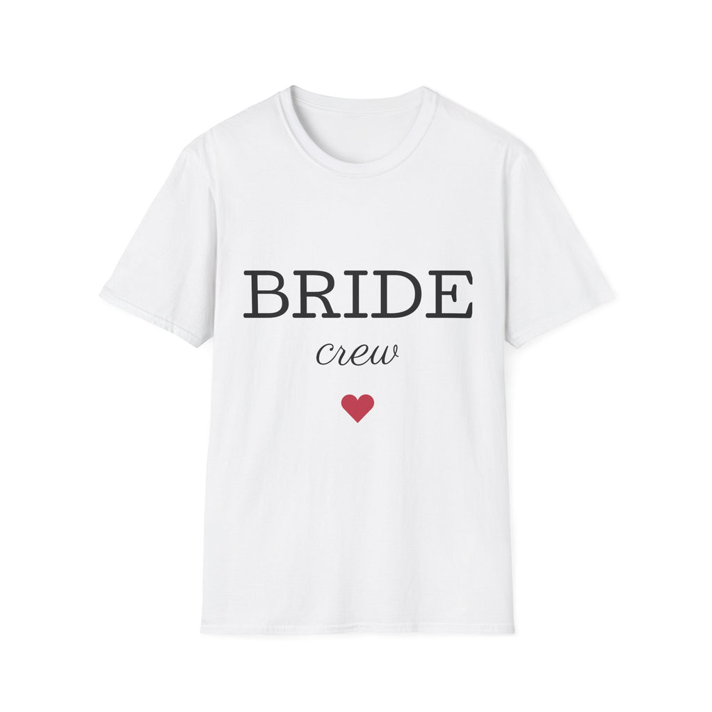 Bride Crew T-Shirt — Bridal Party Bachelorette Shirt with Heart