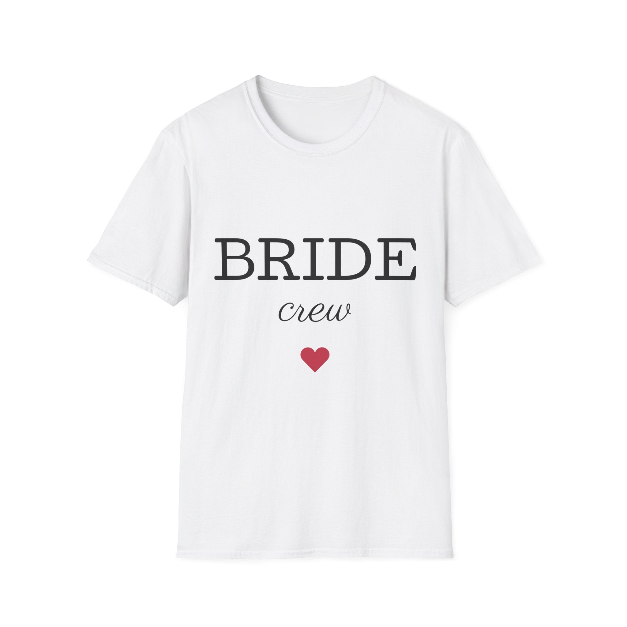 Bride Crew T-Shirt — Bridal Party Bachelorette Shirt with Heart