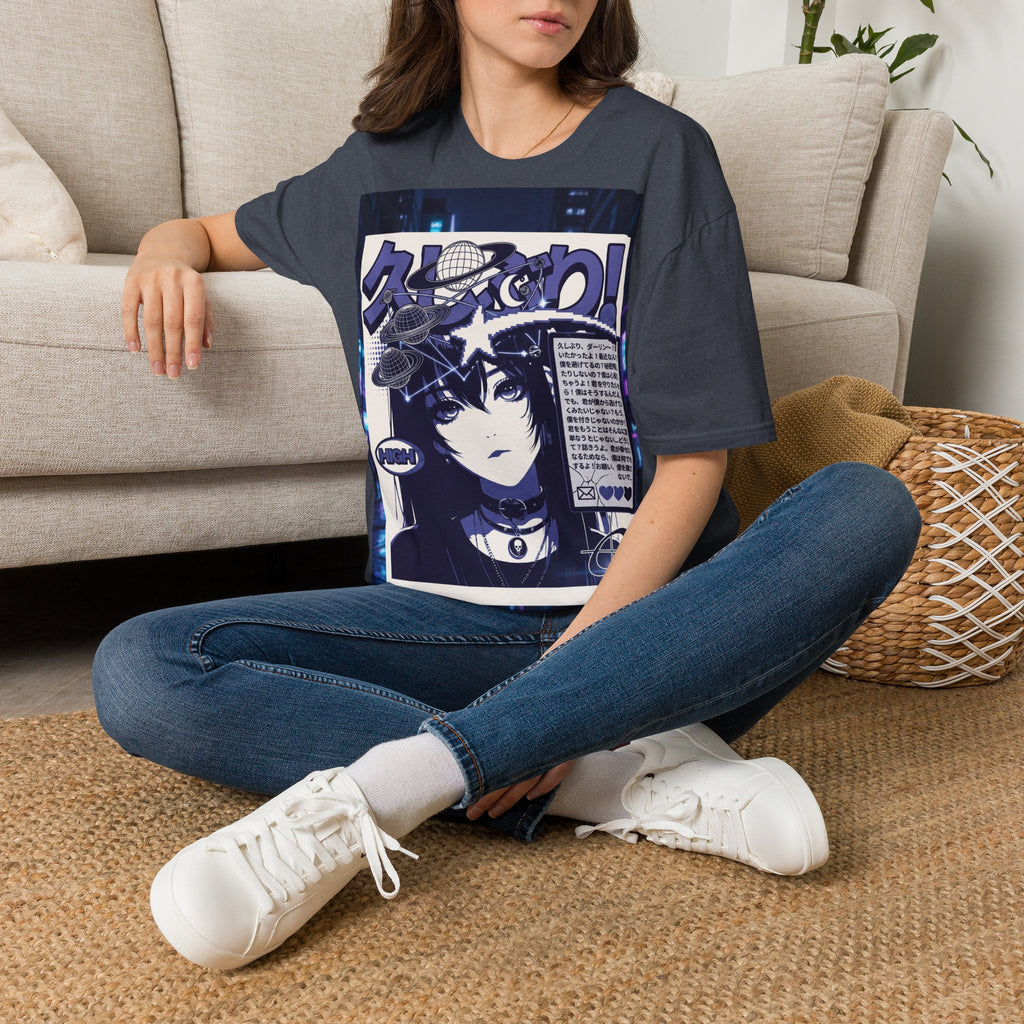 Anime Space Girl T-Shirt — Japanese Graphic Aesthetic Printify