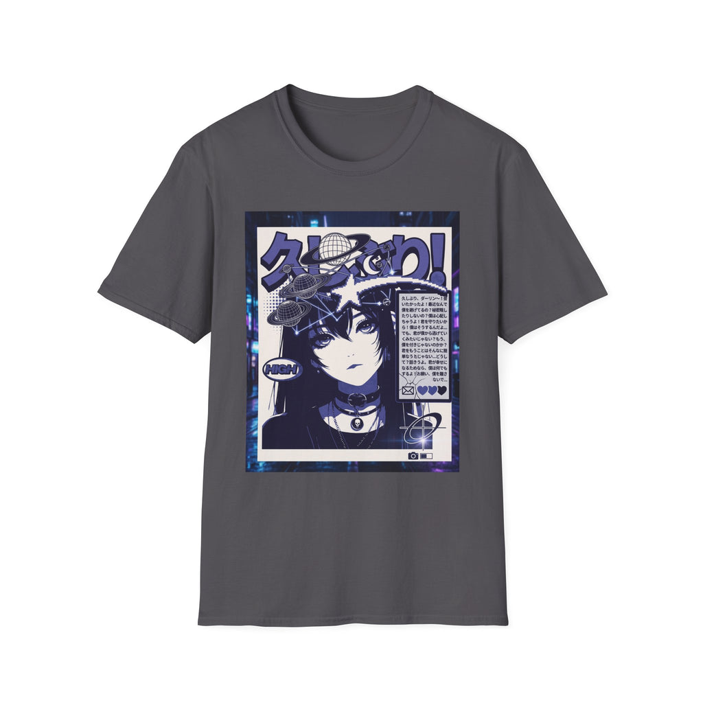 Anime Space Girl T-Shirt — Japanese Graphic Aesthetic Printify