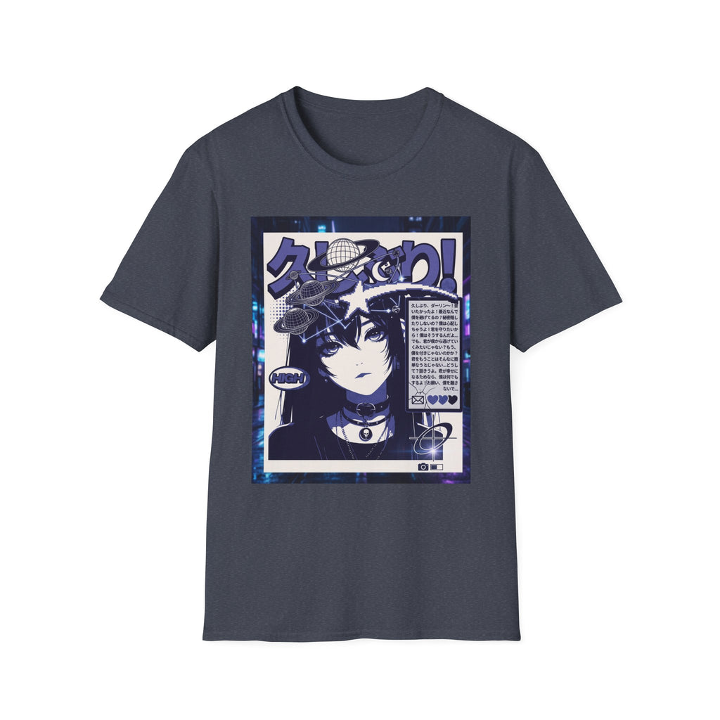 Anime Space Girl T-Shirt — Japanese Graphic Aesthetic Printify