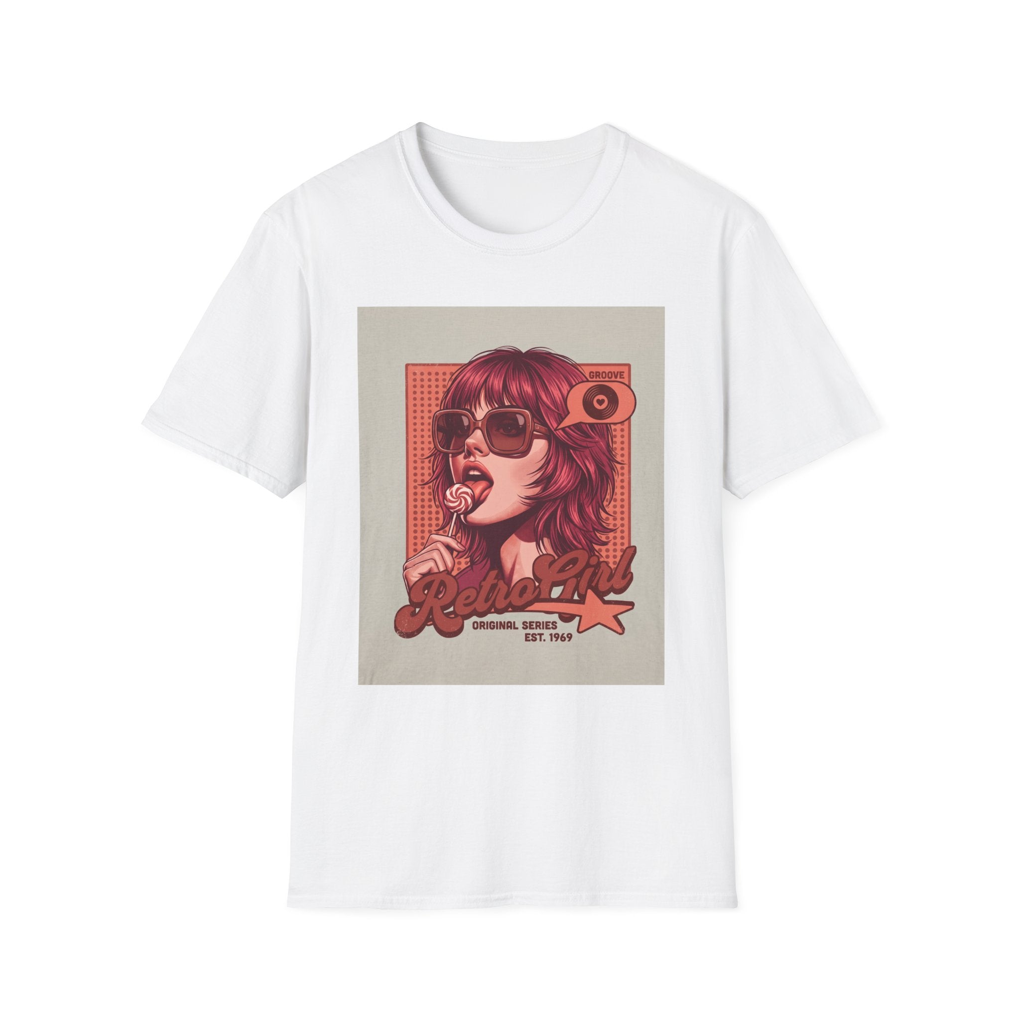 Retro Pop Art T-Shirt — 'Relax, Baby' Sunglasses Girl Graphic Printify