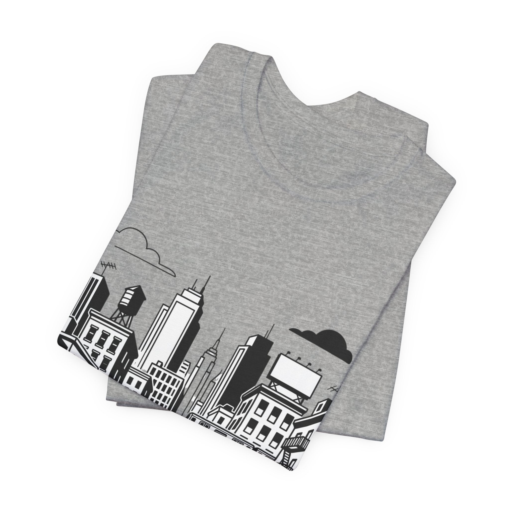 City Skyline T-Shirt — Monochrome Urban Streetwear Tee