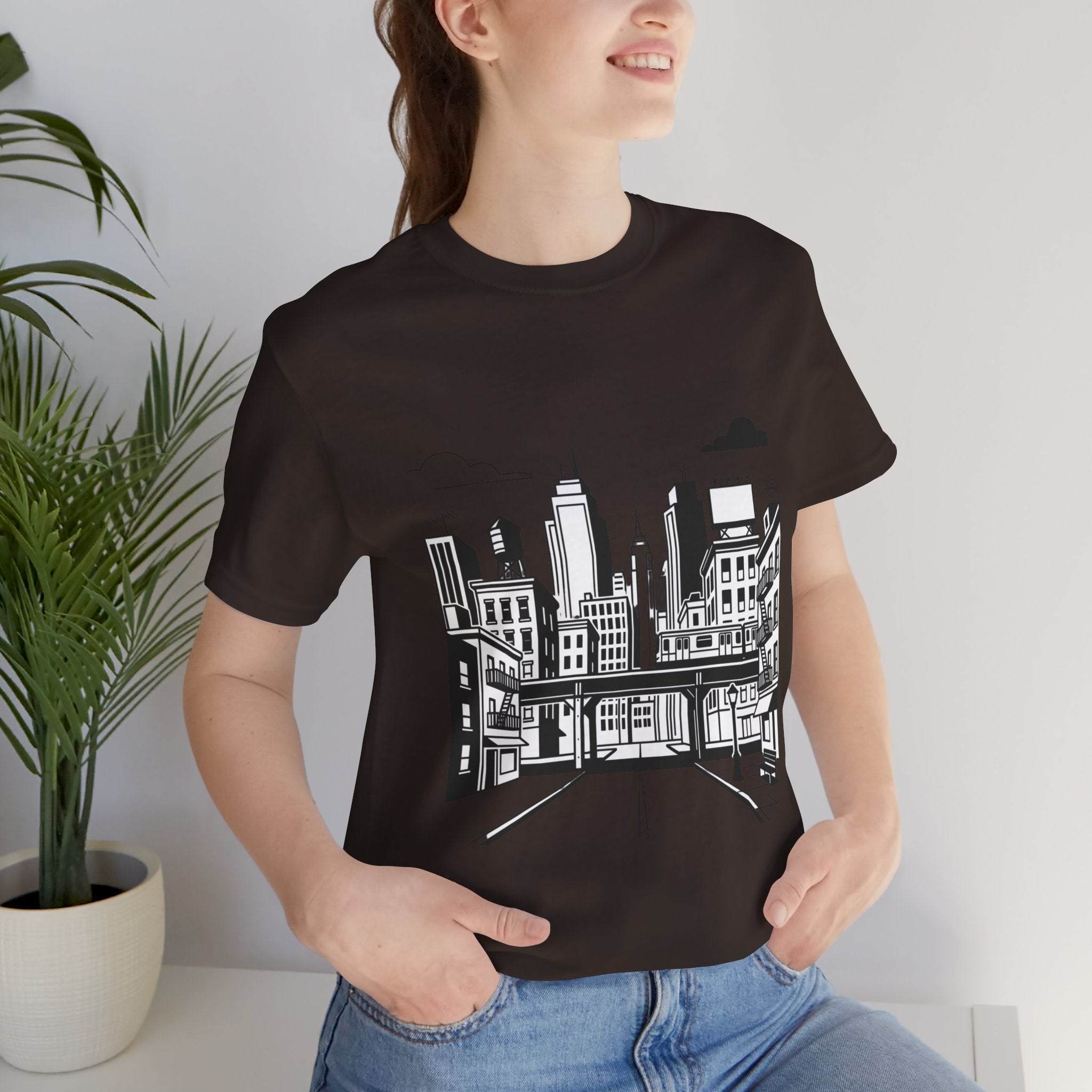 City Skyline T-Shirt — Monochrome Urban Streetwear Tee