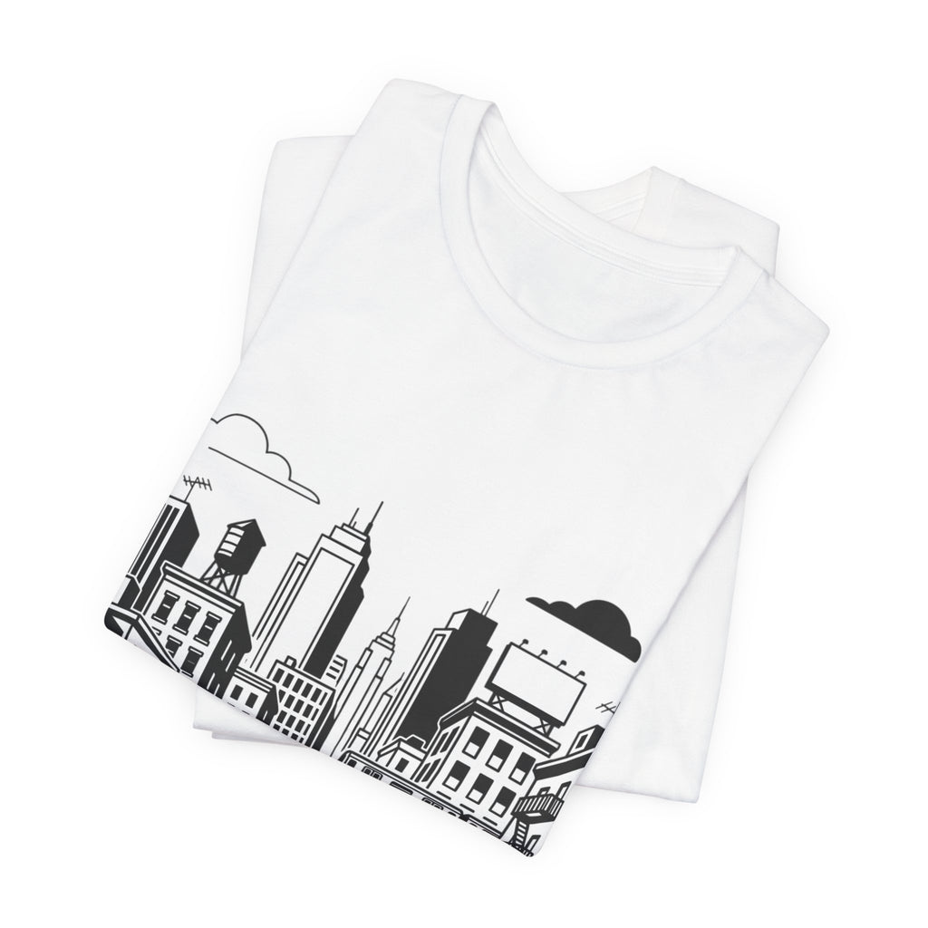 City Skyline T-Shirt — Monochrome Urban Streetwear Tee